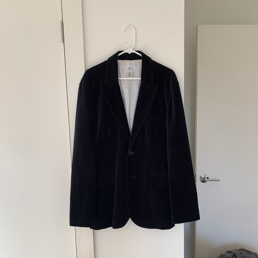 Armani Exchange Velvet Blazer size large